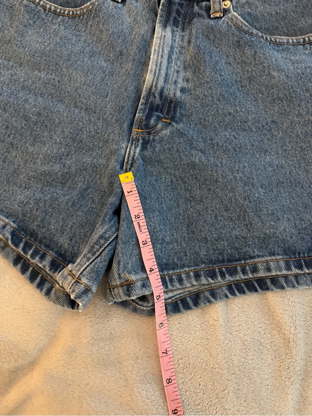 J. Crew Women’s Classic High-Rise Blue Denim Shorts